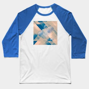 Blue pattern Baseball T-Shirt